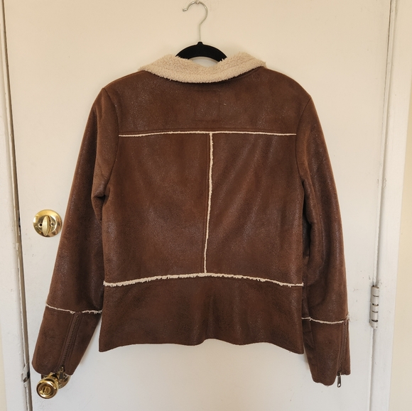 Prana sherling bomber jacket, Womens M - Picture 2 of 5